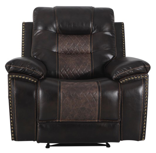 GLIDER RECLINER COMMANDER BROWN